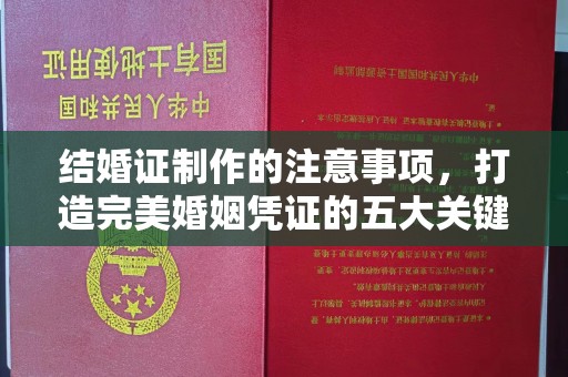 涿州结婚证制作的注意事项，打造完美婚姻凭证的五大关键点