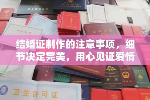 涿州结婚证制作的注意事项，细节决定完美，用心见证爱情