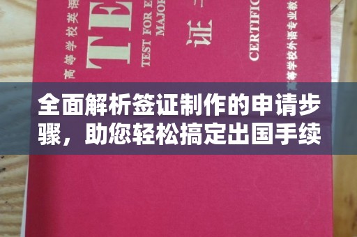 涿州全面解析签证制作的申请步骤，助您轻松搞定出国手续